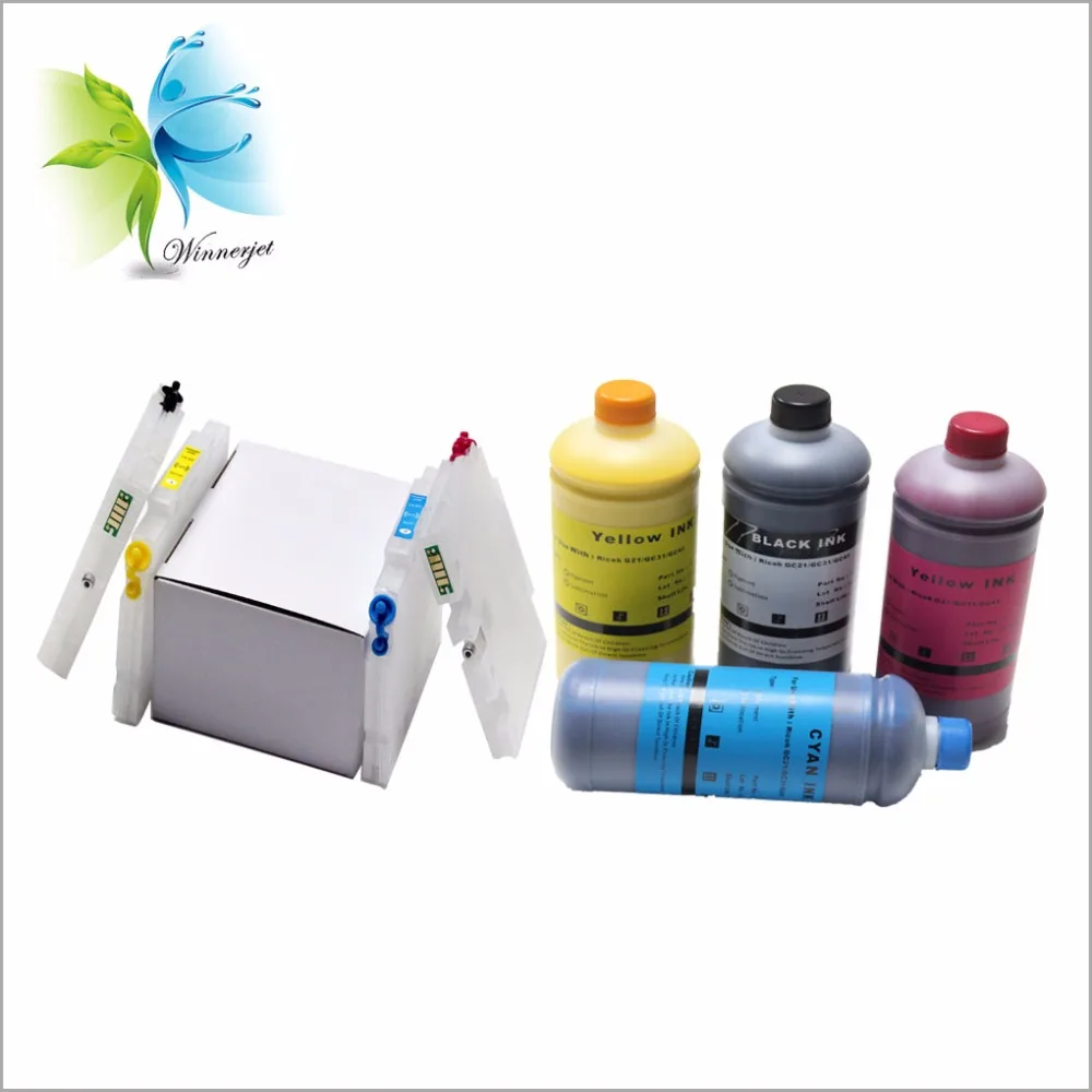 Inkjet Cartridge GC41 refill ink cartridge + pigment gel ink for Aficio