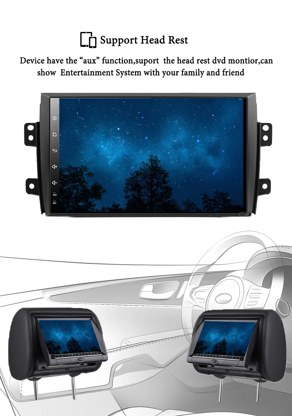 Clearance 9" 2 din 1024*600 Android 9.1 Car Radio dvd for Suzuki SX4 2006-2013 gps navigation video audio Carplay Multimedia player stereo 11
