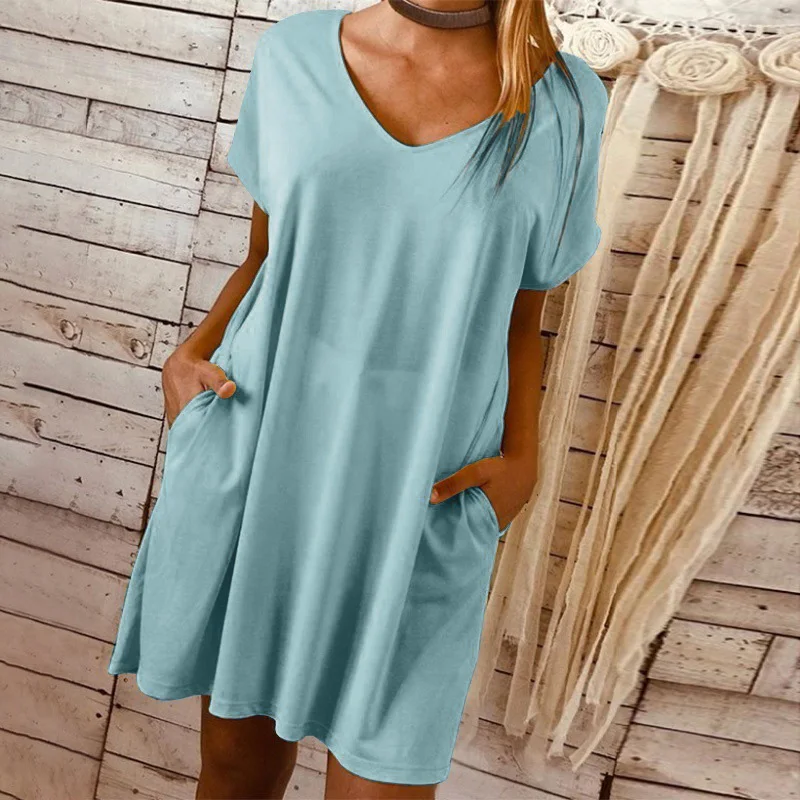 2019 летние Большие размеры женские платья с коротким рукавом длинным