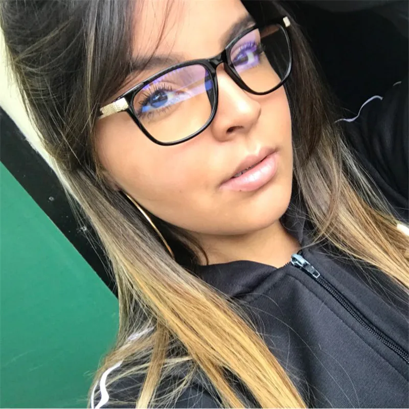 

Vazrobe Computer Glasses Men Women Blocking Blue light Ray Anti Reflective Fashion Eyeglasses Frame with Transparent clear lens