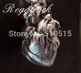 

Regalrock Tiny Anatomy Jewelry Anatomical Heart Pendant Necklace