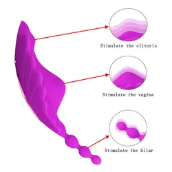 10 скоростей беспроводной дистанционный носимый клиторальный стимулятор-вибратор мастурбатор носить анальные шарики вибратор секс