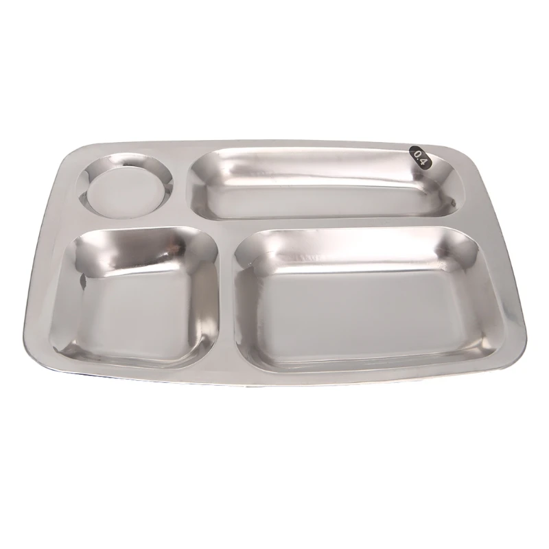 

Divided Dinner Tray Lunch Container Food Plate 4/5/6 Section for Buffet Student Canteen/Employee Dining Hall