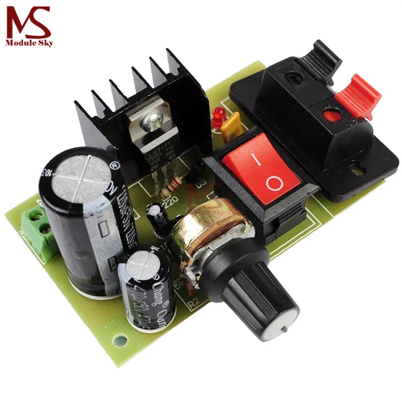 

LM317 Step Down DC 5V-35V to 1.25V-30V DIY Kits AC/DC Power Supply Module
