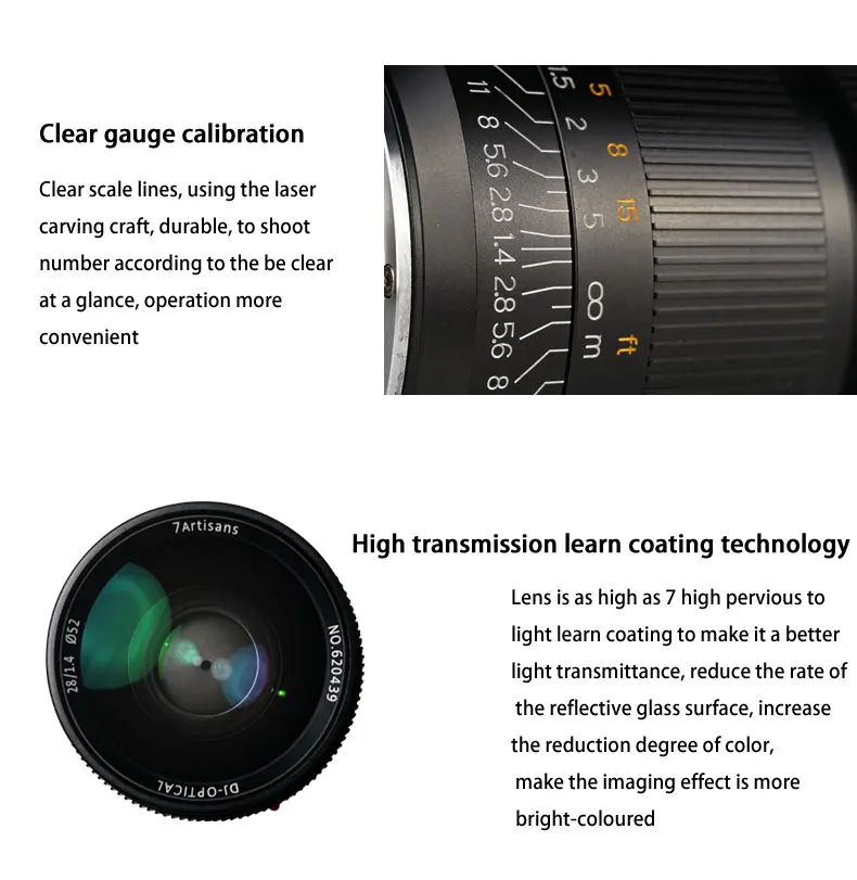 7artisans 28 мм F1.4 объектив с широкой диафрагмой и параксиальных M-mount объектив для камеры Leica M-M M240 M3 M5 M6 M7 M8 M9 M9P M10