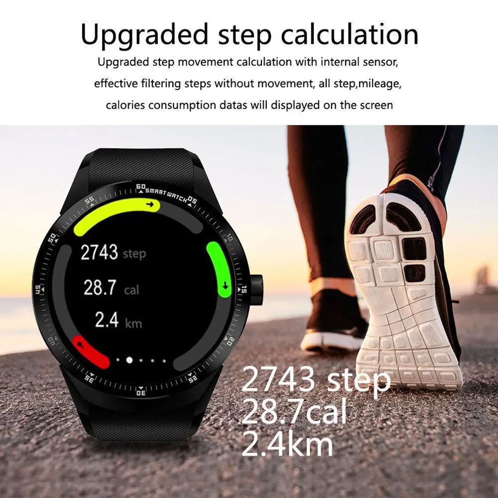 Timethinker 3G ساعة ذكية سيم بطاقة GPS الوسائط المتعددة الترفيه رسالة دفع Smartwatch مراقب معدل ضربات القلب عداد الخطى بلوتوث