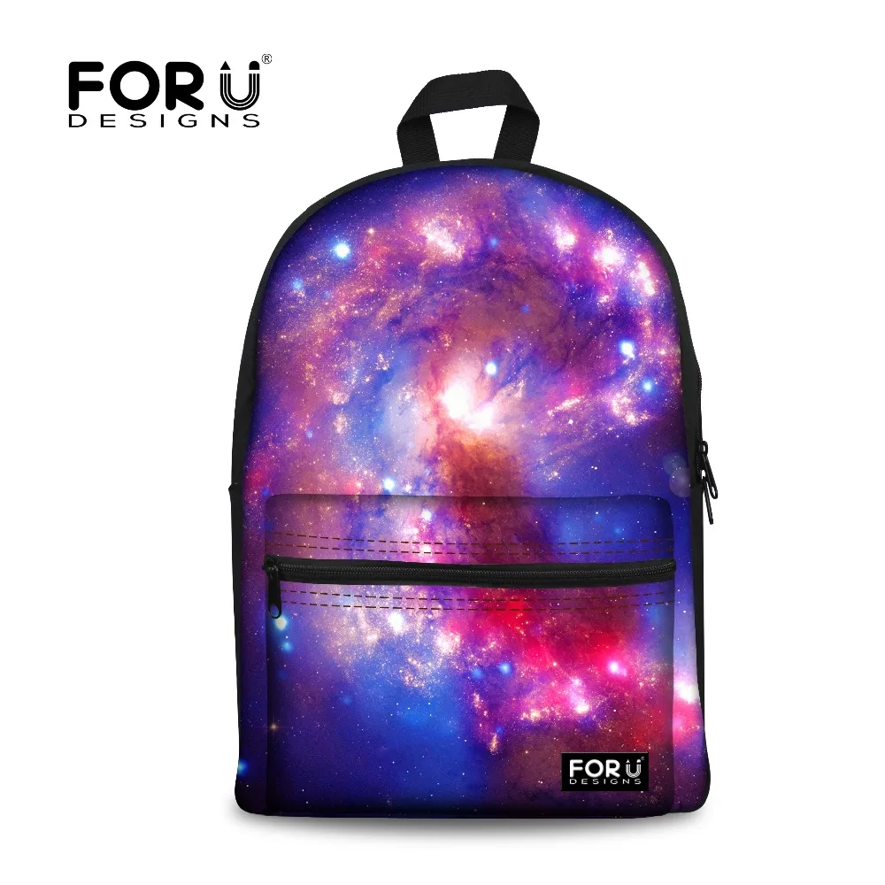 FORUDESIGNS/повседневный рюкзак на плечо для женщин 3D Вселенная Галактика женские