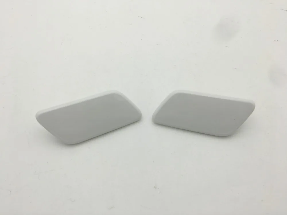 2 Pcs/Pair Front Bumper Headlamp Headlight Washer Nozzle Covers Caps