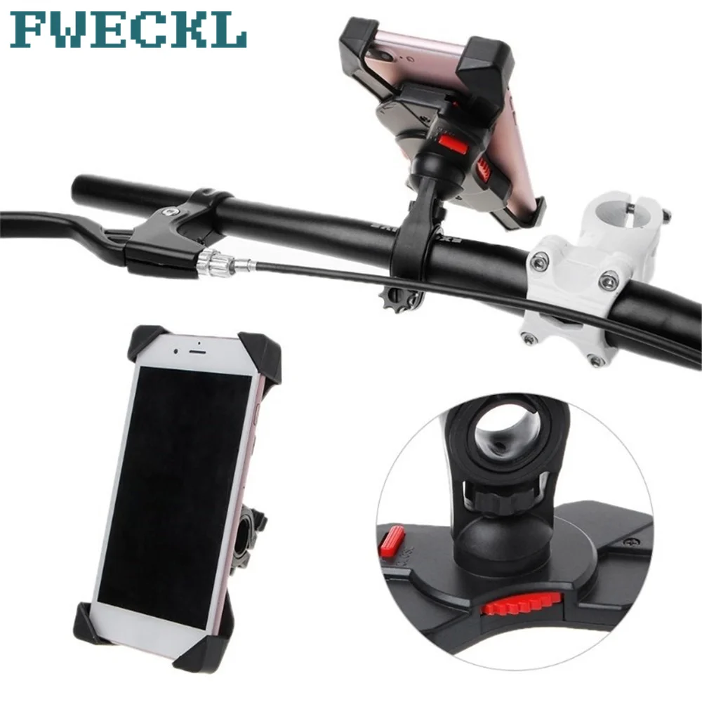 

New Smart Universal Bicycle Phone Holder Navigation Clip Stand For iPhone 6 6s 7 8 Plus X XS Max Road Bike GPS Phone Holder