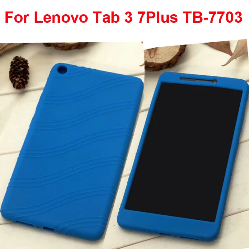 

For Lenovo Tab 3 7 Plus TB-7703X Cover Protector Tab3 7plus Case Sleeve Pouch TB 7703 Shell Skin Silicone Anti Knock capa Fundas