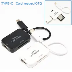 1 шт. USB 3.1 Тип c USB 2.0 хаб чтения карт памяти TF SD + OTG адаптер для Macbook pc em88