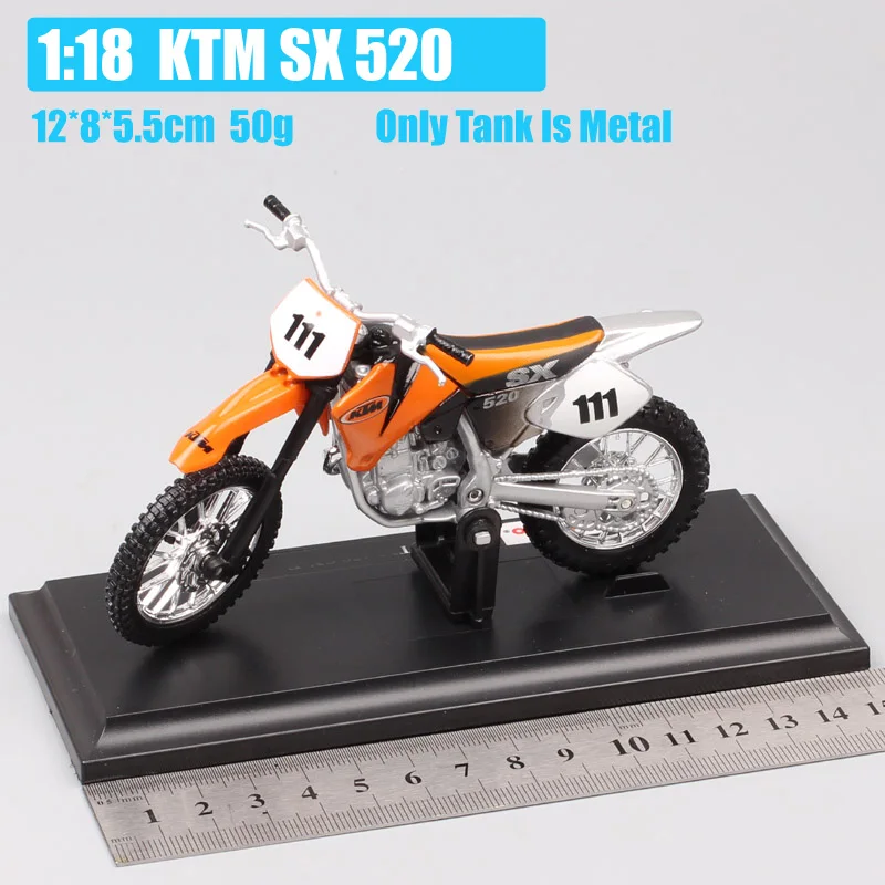 1:18 Масштаб Maisto мотоцикл 450 EXC Rally SXF SX520 525 640 Duke Мотокросс Кроссовый гоночный