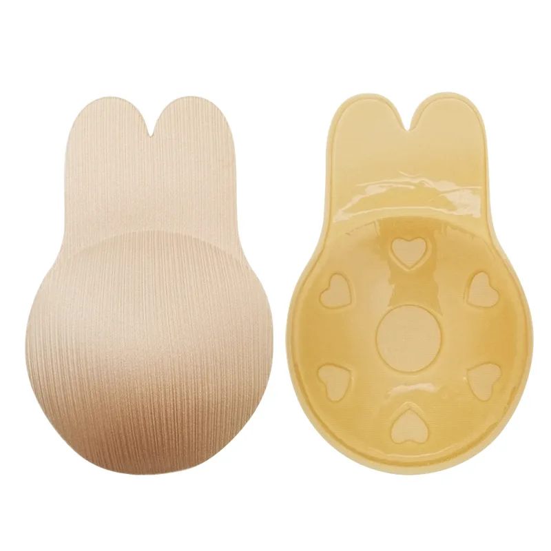 

Anti-bump Invisible Papilla Rabbit Ears Chest Pull-up Silicone Bra Lift Breast Props