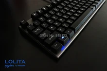 TKL tenkeyless Noppoo Spyder Lolita 87 mechanical keyboard ABS keycap kailh mx brown red switches frameless gaming keyboard(China (Mainland))