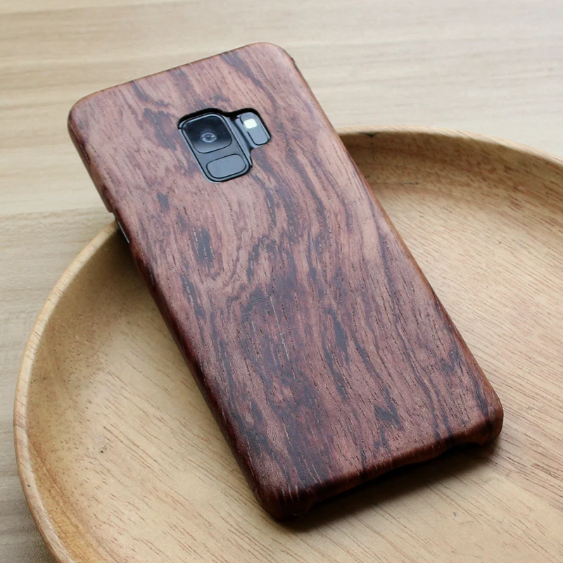 Чехол для Galaxy S9 Plus чехол samsung galaxy s9 + Бамбуковая задняя крышка из натурального