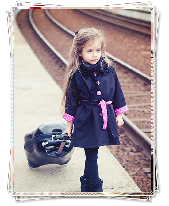 [Bosudhsou] JH-37 пылевое пальто для девочек чистый кардиган куртки для девочек детский Тренч с отложным воротником одежда для детей