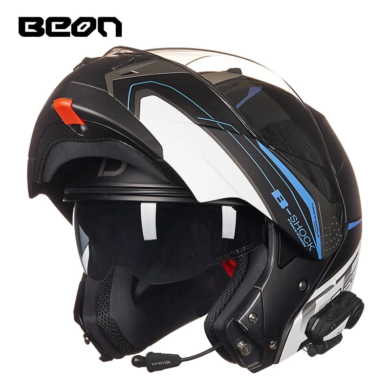 

New style Netherlands Band BEON Open Face Motorcycle Wireless bluetooth Helmet 700 Flip Up lMotorbike Helmets made of ABS and PC