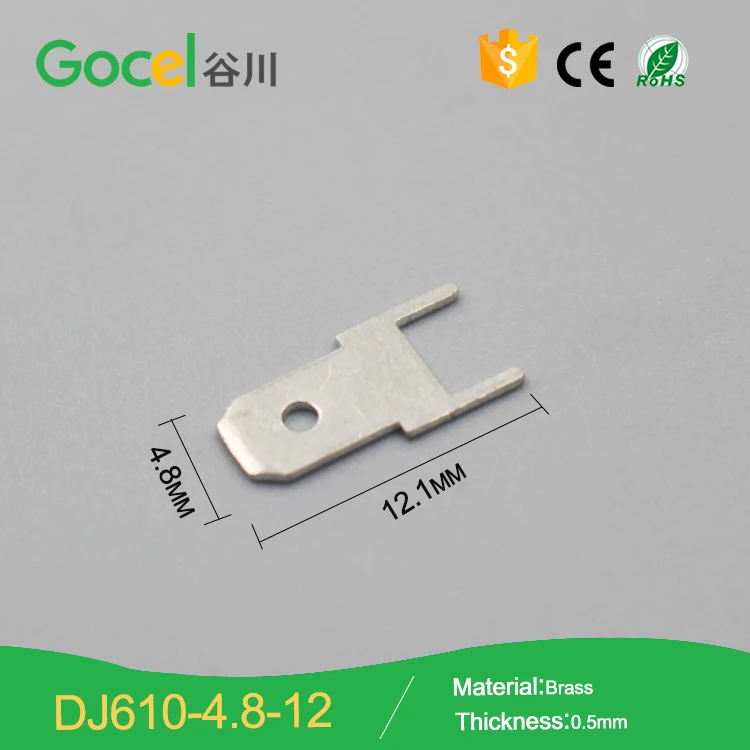 187 series Customized short terminal lug,circuit board male terminal