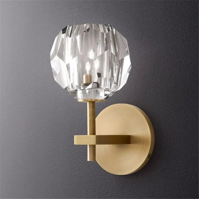 Glass ball wall lamp decoration