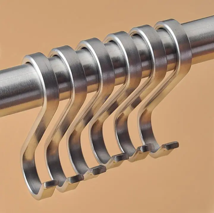22mm 25mm pipe Stainless steel s type hook Clothing store kitchen