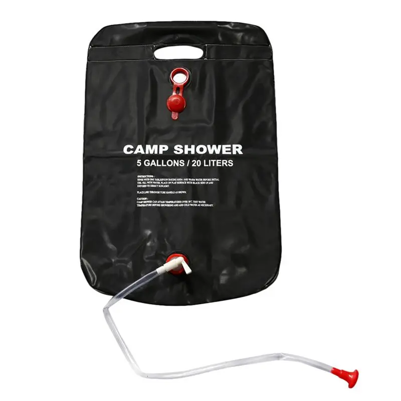 

20L Solar heated shower camping water bathing bag outdoor travel hiking portable