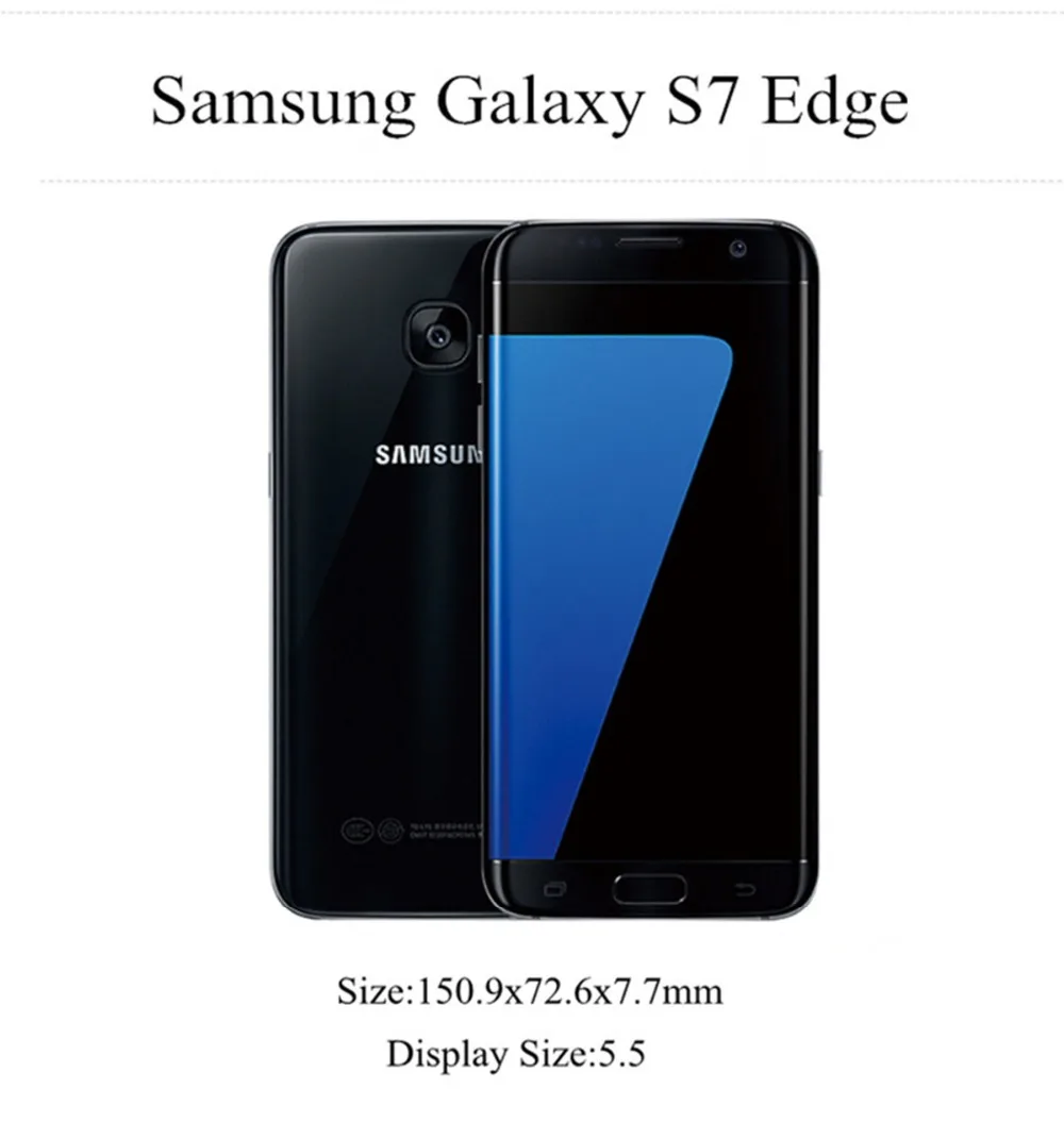 Unlocked Original Samsung Galaxy S7 edge G935F/G935V  4GB RAM 32GB ROM Quad Core 5.5 inch WIFI GPS 12MP 4G LTE Mobile Phone apple refurbished iphone