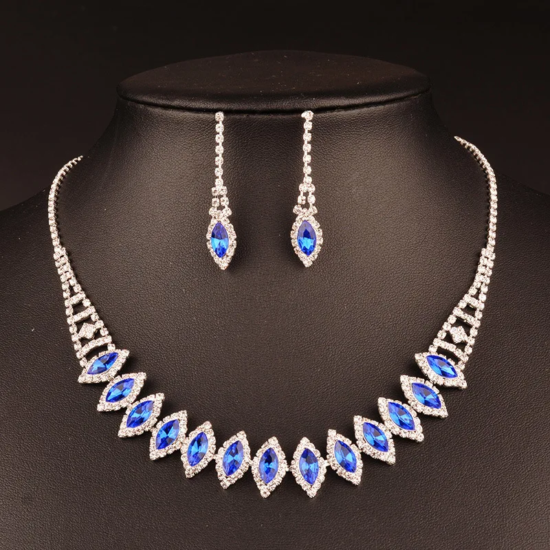 Jewelry & Accessories,Fashion Jewelry Sets. Bridal jewelry, Wedding jewelry, Crystal necklace earrings set
