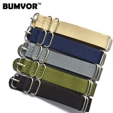 5 anel de relógio banda strape militar qualidade náilon zulu nato 18mm 20mm 22mm 24mm g10 seleção de cores masculino feminino