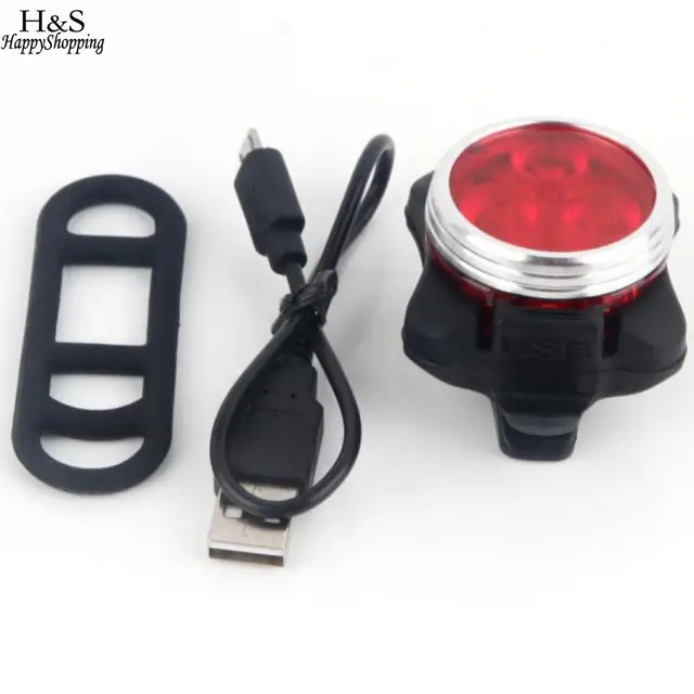 Best Price Flashlight Tail Bicycle light Bicycle built-in Bike Light USB Rechargeable 4 Light battery With Accessories LED Mount Bike modes