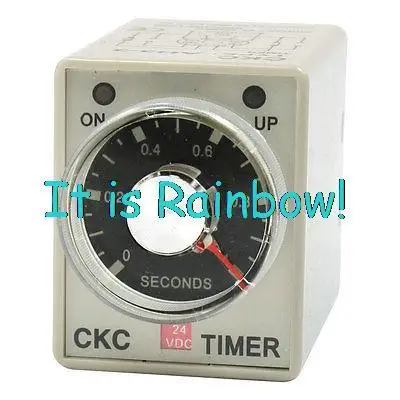 

Free Shipping DC 24V 0-1S 1 Second Rotary Knob Timer Time Delay Relay 8 Pin AH3-3