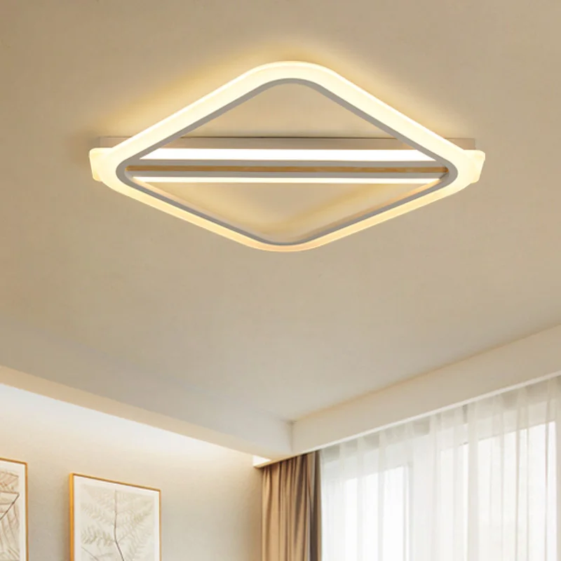

Simple square Modern LED ceiling lights for living dining room bedroom with remote control ceiling lamp fixtures deckenleuchte
