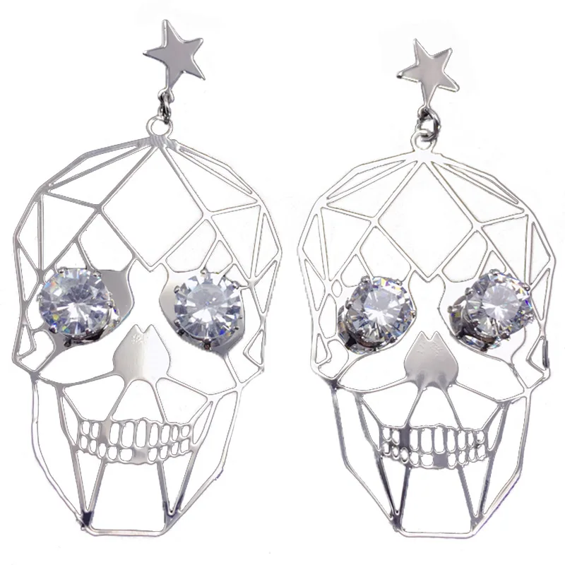 Buy Lidavi Korean Personalized Wild hip hop Retro Punk Skull Pierced Metal Earrings Rhinestone eyes For Party Jewelry Gifts Brinco for only 5.23 USD Buy Lidavi Korean Personalized Wild hip hop Retro Punk Skull Pierced Metal Earrings Rhinestone eyes For Party Jewelry Gifts Brinco for only 5.23 USD