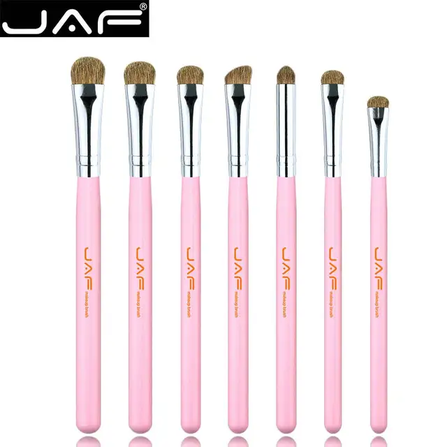 Best Offers Retail JAF 7pcs Eye Brushes Set Pink Makeup Brush Kit Natural Eye Shadow Brushes Blending Pencil Kit JE07PY-P Best Offers Retail JAF 7pcs Eye Brushes Set Pink Makeup Brush Kit Natural Eye Shadow Brushes Blending Pencil Kit JE07PY-P