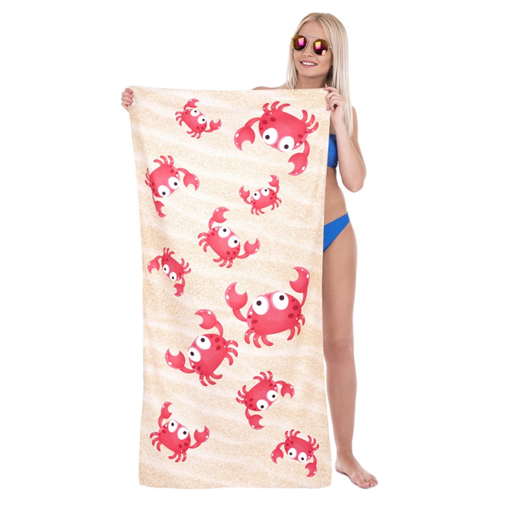 crab hooded towel
