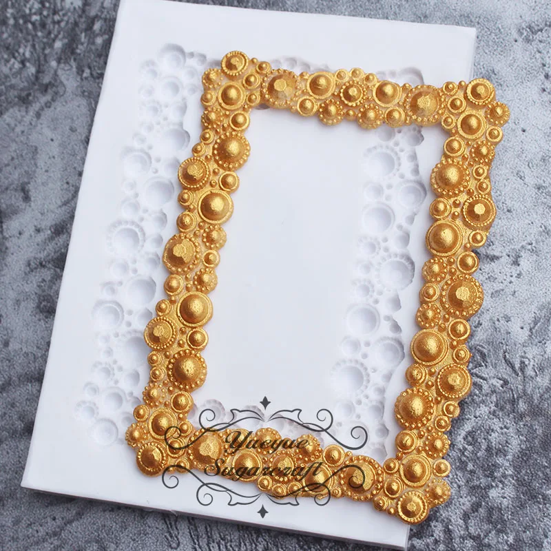 

Yueyue Sugarcraft Bead Frame Silicone mold fondant mold cake decorating tools chocolate gumpaste mold