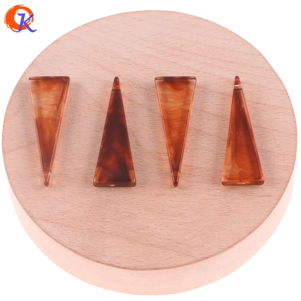 

Cordial Design 14*40mm 100pcs Jewelry Accessories/Hand Made/Acrylic Beads/Imitation AmberEffect/Triangle Bead/Earring Findings