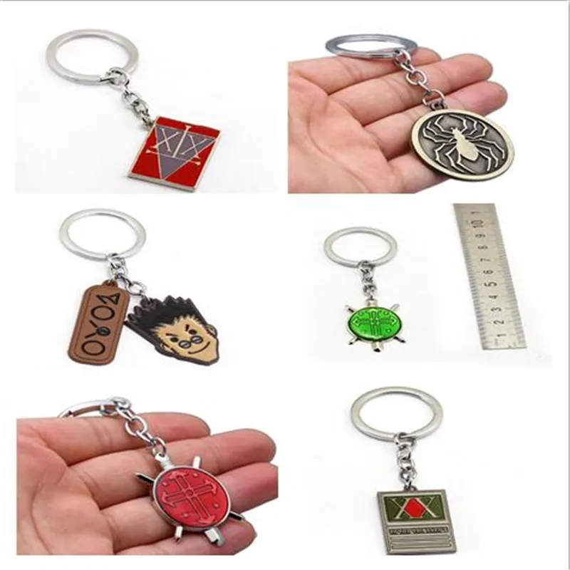 

HSIC Mixed Game Jewelry HUNTER x HUNTER Keychain GON FREECSS License Pendant Keyring Holder Women Men Personnalisable Chaveiro