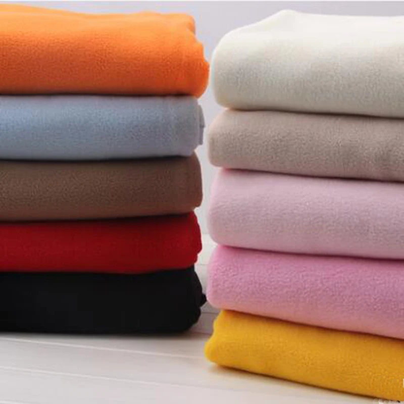 159*50cm2pc Warm Polar Fleece Knitted Fabric Short Plush Fleece Knit
