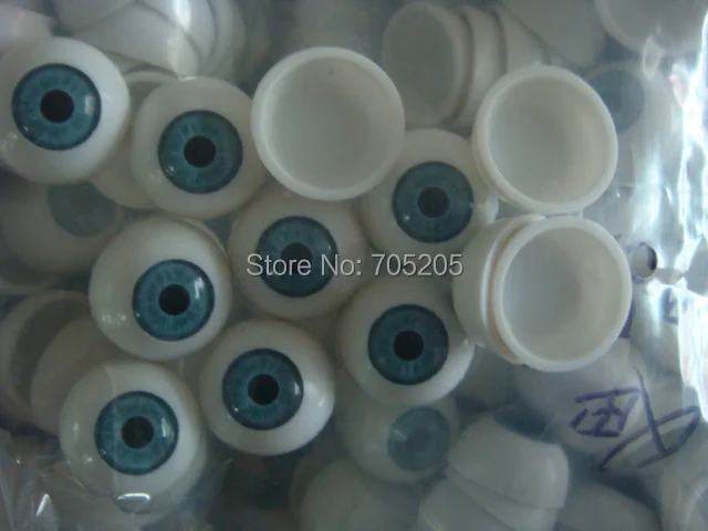 Лидер продаж 500 пар/лот Бесплатная доставка голубой Заводская 20 мм полукруглый акрил глаза для кукол для Reborn/БЖД/OOAK глаза для кукол