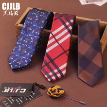Высококачественный брендовый галстук, мужские дизайнерские галстуки, Модный цветочный галстук в клетку, Свадебный деловой Тонкий галстук 6 см для мужчин
