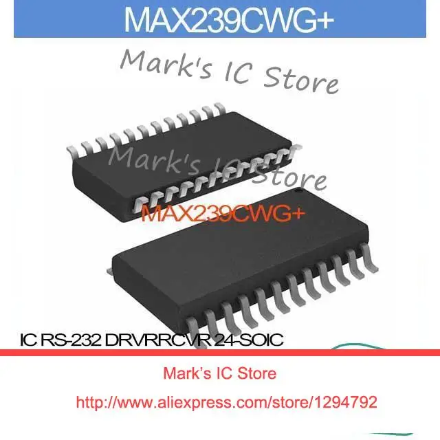 MAX239CWG+ IC RS-232 DRVRRCVR 24-SOIC MAX239CW 239 MAX239 239C MAX23 239CW | Электронные компоненты и