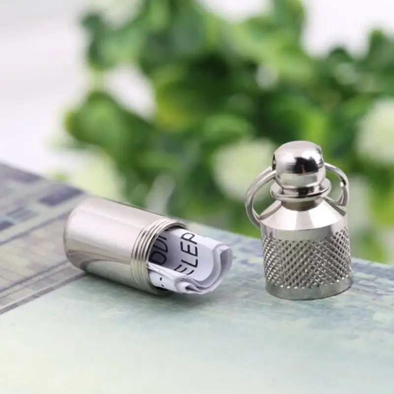 Pet Dog Cat Mini ID TAG Anti lost Name Address Label Identity Barrel