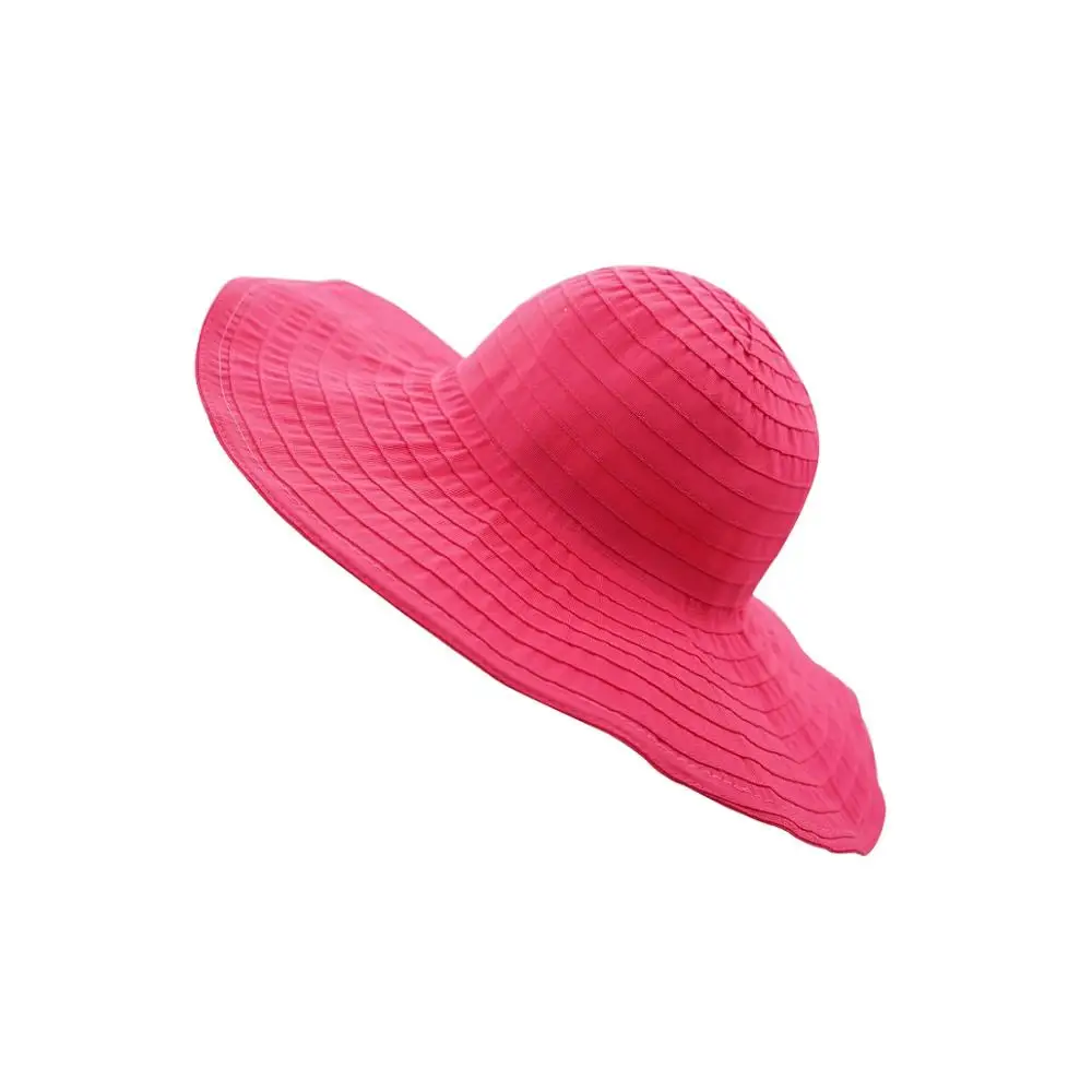 Connectyle Women Beach Sun Hat Packable Wide Brim Cotton Hat with Inner