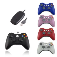2.4 г беспроводной пульт дистанционного управления для xbox 360 компьютер с пк приемник беспроводной геймпад для microsoft xbox360 джойстик пульта