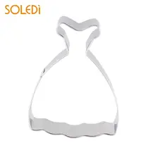 1 шт. Милое Свадебное платье Принцесса формочка для печенья плесень Бисквит Фондант формы из нержавеющей стали инструменты кухонные формы для выпечки