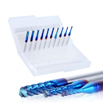

10pcs 3.175mm Shank PCB Drill Cutter Bits Mill Engraving Cutter Set Tools for Power Rotary Tools