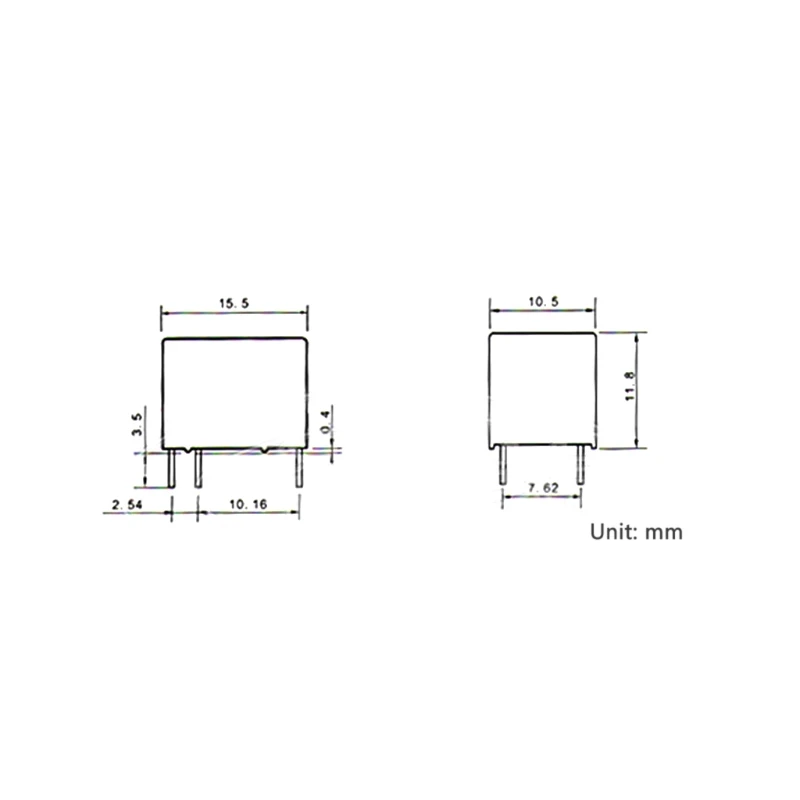 

5 Pcs 3V Relay HK4100F-DC3V-SHG 6 Pins 3A 250V AC 30V DC J6PD