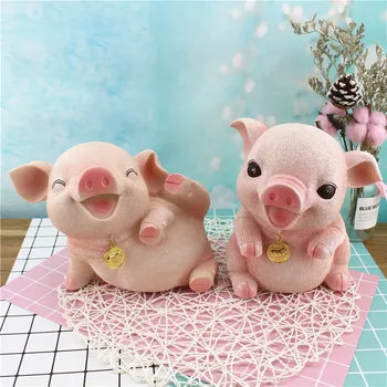 

Animal Piggy Bank Save Coin Money Box Cute Piggy Bank Resin Pig Coin Money Box Children Great Gift