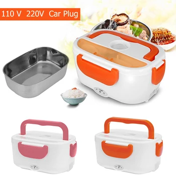 

Portable Lunch Box Food Container Electric Heating Food Warmer Heater Rice Container Dinnerware Sets 110V/220V/US/EU/Car Plug