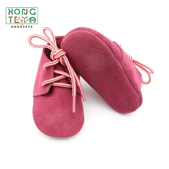 

Genuine Leather Baby Boys Girl Lace-up Casual Shoes Infant Toddler Bebe Soft Bottom First Walkers Anti-slip Suede Baby Moccasins